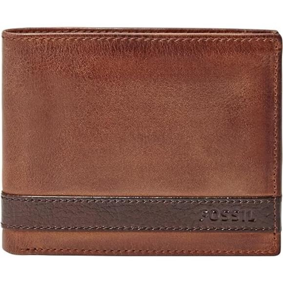 Fossil Men's Leather Bifold Wallet with Flip ID Window‎ for Men - Picture 4 of 4